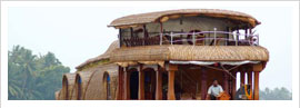 houseboat with upper deck